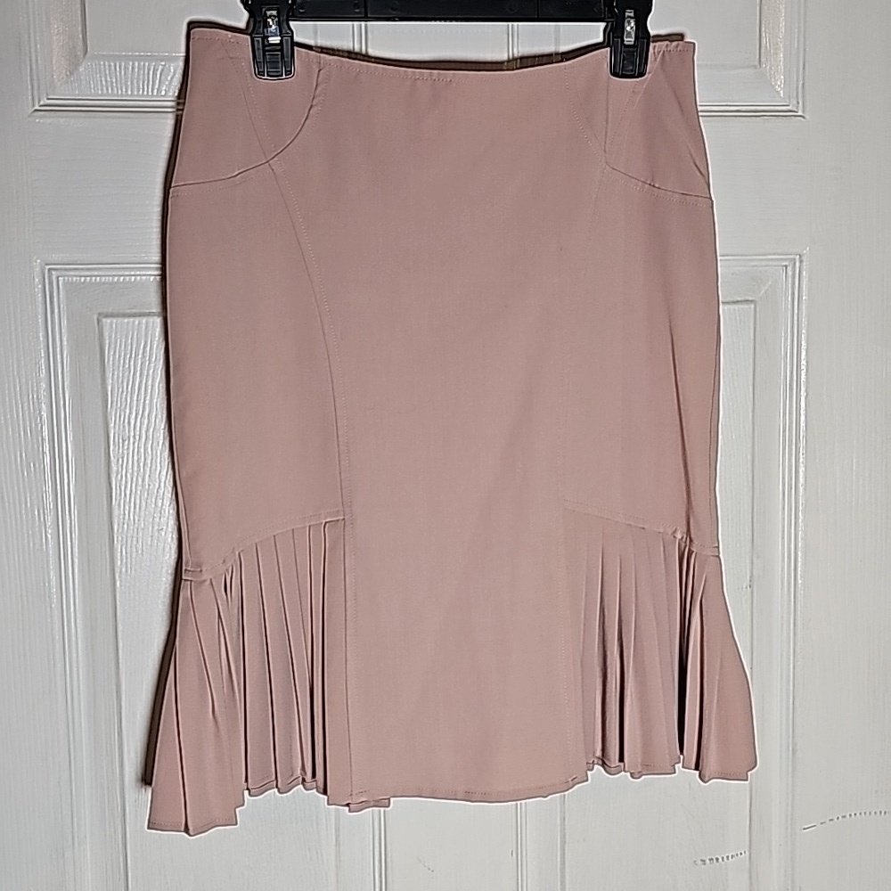 ARDEN B. Womens size Small S blush pink with ruffles midi skirt